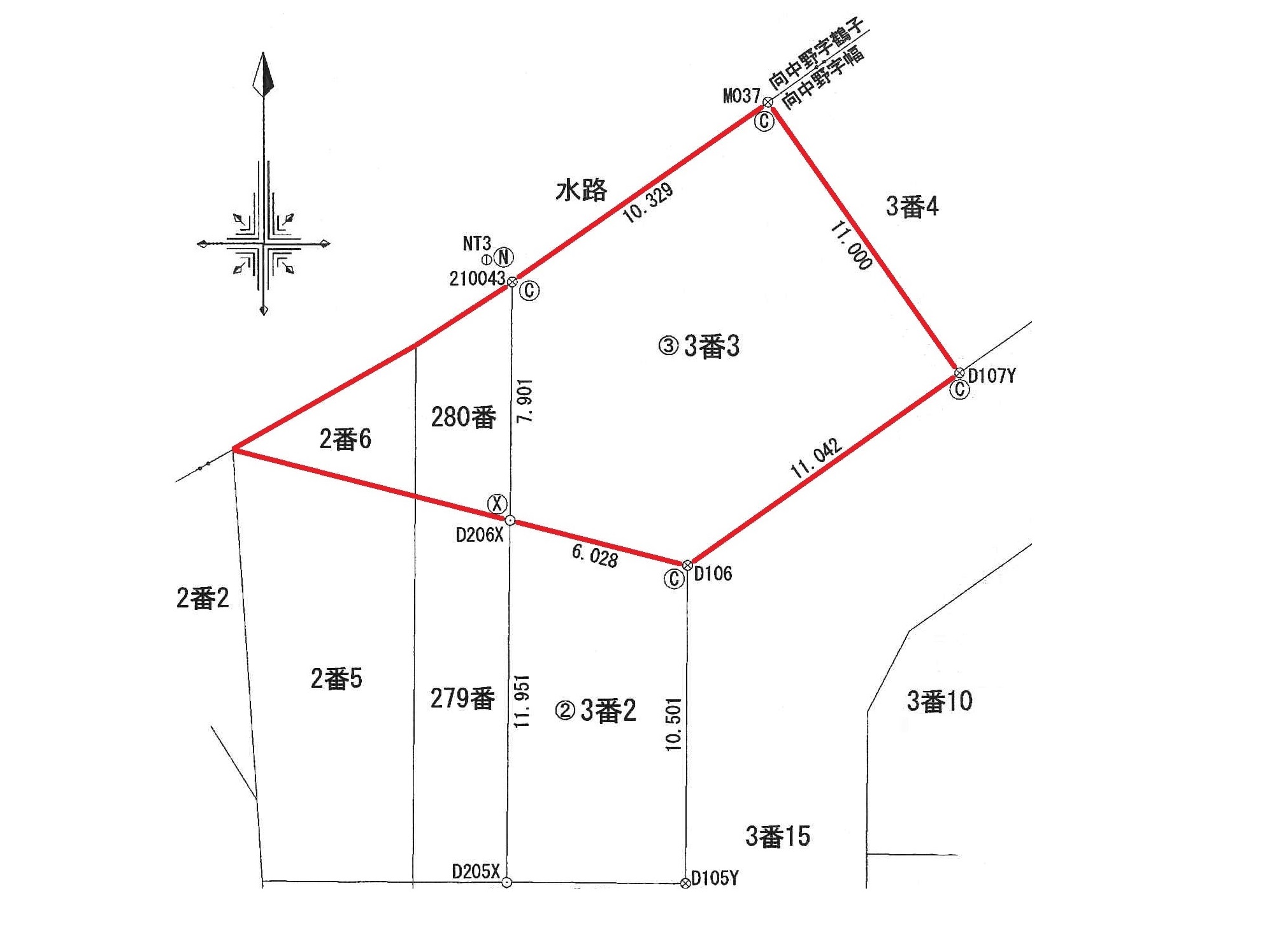 盛岡市向中野字幅　ベルウッドタウン13区画の③区画